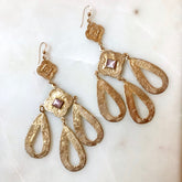 Sophia Cats Eye Earring - Multiple Colors