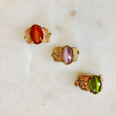 Becca Ring - Multiple Color Cats Eye